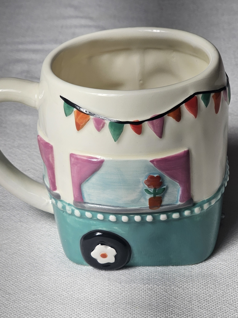 Natural Life the "Hazel The Camper" Folk‎ Art Mug - Picture 3 of 7